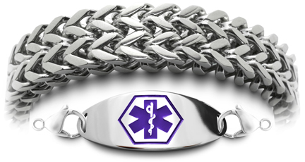 Cinghia Larga 0558 stainless steel medical bracelet