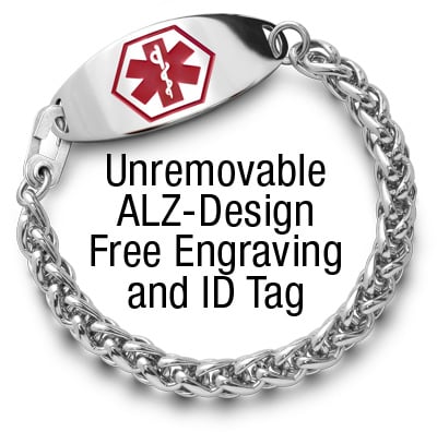 Unremovable Alzheimer's Bracelet