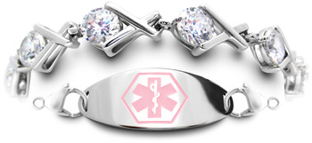 Diamond Medical Bracelet