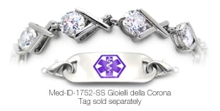 1752 Diamond Medical Bracelet