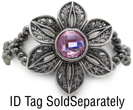 Rhinestones and Crystals Rhinestone and Crystal Medical ID Bracelets