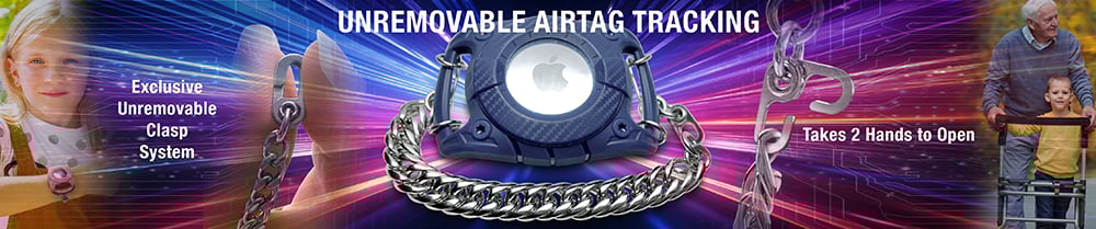Unremovable AirTag 50777 Alzheimer s Medical Tracking Bracelet