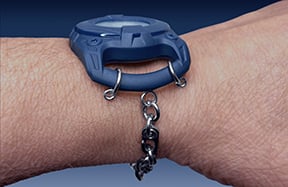 Unremovable AirTag Bracelet on Wrist