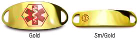 Gold ID Tags