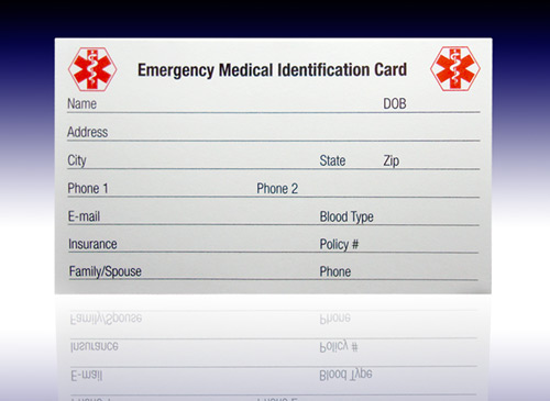 Medical Info Card