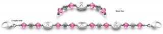Designer Bead Medical ID Bracelets Pink Power 0487
