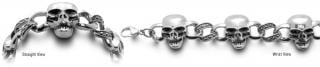 Designer Chain Medical Bracelets Cranio di Grido 0511