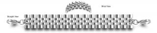 Designer Stainless Medical ID Bracelet Nidi 0855