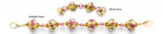 Designer Bead Medical Bracelets Hope Springs Pink 0881