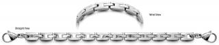 Stainless Medical Bracelet Designer Stainless Medical ID Bracelet Alanno 0932