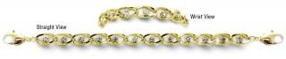 Designer Gold Tennis Medical Bracelets Belli Diamonti Oro 0987