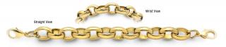 Designer Gold Over Stainless Medical Bracelets Città Dorate 1937