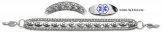 Designer Stainless Medical ID Bracelet Set Sofisticato 20647