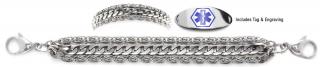 Designer Stainless Medical ID Bracelet Set Massimo 21239