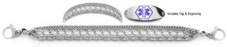 Designer Stainless Medical ID Bracelet Set Importanza 21897