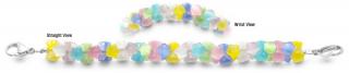 Designer Bead Medical Bracelets Rainbow Stars 2245