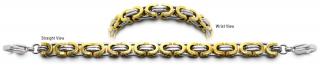 Designer Gold & Stainless Medical Bracelets Monte Rosa 2293