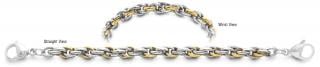 Designer Gold-Stainless Medical Bracelet Piccolo Corteccia 2371