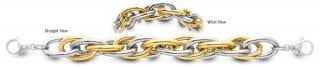 Designer Gold-Silver Medical Bracelets Torsione del Destino 2372