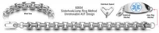 Unremovable Bracelet Autism Unremovable Medical ID Bracelet Set Pizzoli 60934