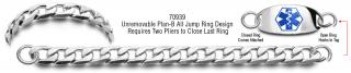 Unremovable Plan-B Medical Bracelet Set Mozzano 70939