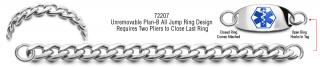 Unremovable Plan-B Medical Bracelet Set Catena 72207