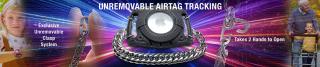 Unremovable Black AirTag® Bracelet