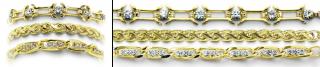 Designer Gold Medical Bracelet Set Golderado 2029