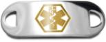 Sand Stainless Steel Medical ID Plate Sand Stainless Steel Medical ID Plate