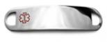 Small Silver 2-sided Stainless Steel ID Tag Small Silver 2-sided Stainless Steel ID Tag