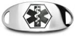 Black Symbol Black Medical ID Plate