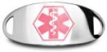 Pink Symbol Pink Medical ID Plate
