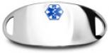 Blue 2-Sided Medical ID Plate