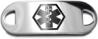 Black Stainless Steel Medical ID Plate Black Stainless Steel Medical ID Plate