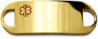 Gold Plated Stainless Steel Medical ID Plate Gold Plated Stainless Steel Medical ID Plate