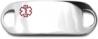 Silver Stainless Steel Medical ID Plate Silver Stainless Steel Medical ID Plate