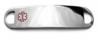 Small Silver 2-sided Stainless Steel ID Tag Small Silver 2-sided Stainless Steel ID Tag