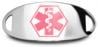 Pink Symbol Pink Medical ID Plate