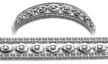 3-Strand Stainless Medical Bracelet Sofisticato 0647