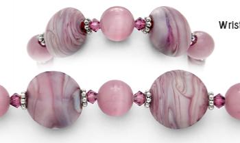 Designer Bead Medical Bracelets Plush Purple 0708