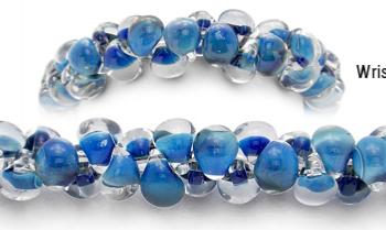 Designer Bead Medical Bracelets Blue Hues 2050
