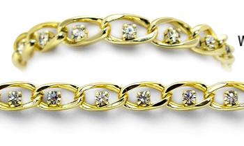 Designer Gold Tennis Medical Bracelets Belli Diamonti Oro 0987