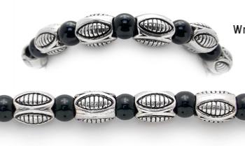 Designer Bead Medical Bracelets Heavy Metal 1026