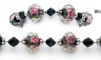 Womans Bead Medical Bracelets Ballroom Elegance 1162