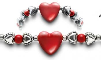 Designer Bead Medical Bracelets Hearts Content 1284