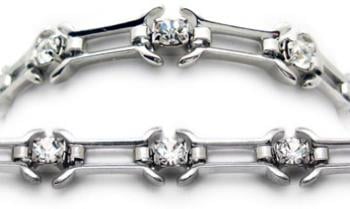 Designer Diamond-Silver Medical Bracelets Napoli 1593