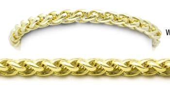 Designer Gold Medical Bracelets Bella Coda Oro 1788