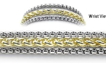 Designer Gold-Silver Medical Bracelets One Snowy Aspen 1923