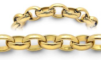 Designer Gold Over Stainless Medical Bracelets Città Dorate 1937