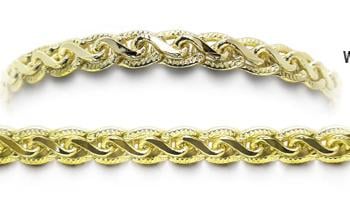 Designer Gold Medical Bracelets Bello Pizzo Oro 1956